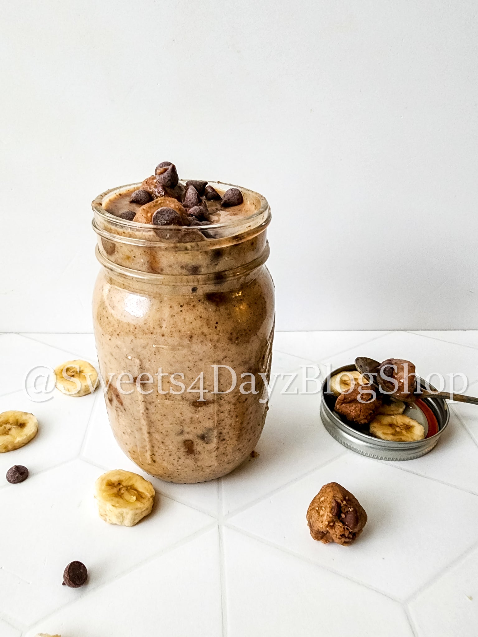 Vegan Chocolate Chip Cookie Dough Shake on Rhombus