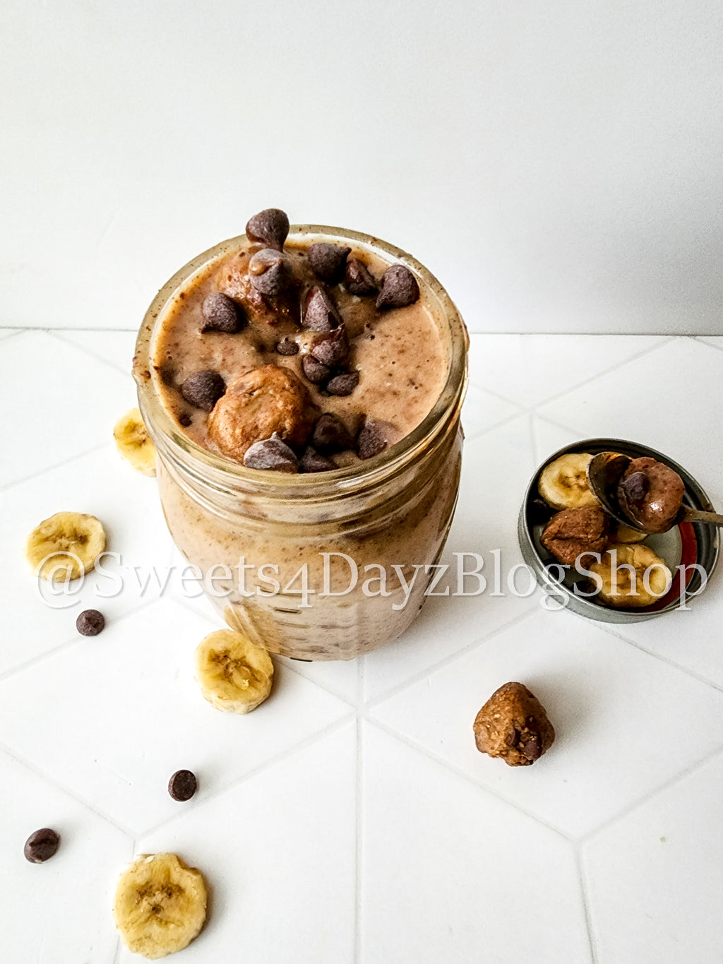 Vegan Chocolate Chip Cookie Dough Shake on Rhombus