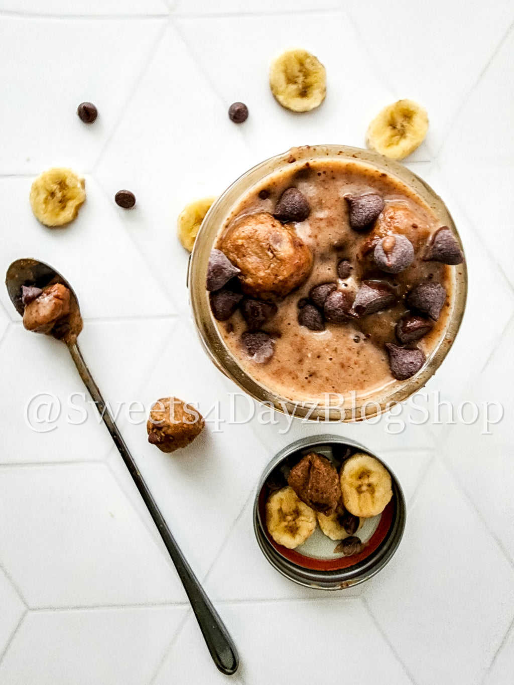 Vegan Chocolate Chip Cookie Dough Shake on Rhombus