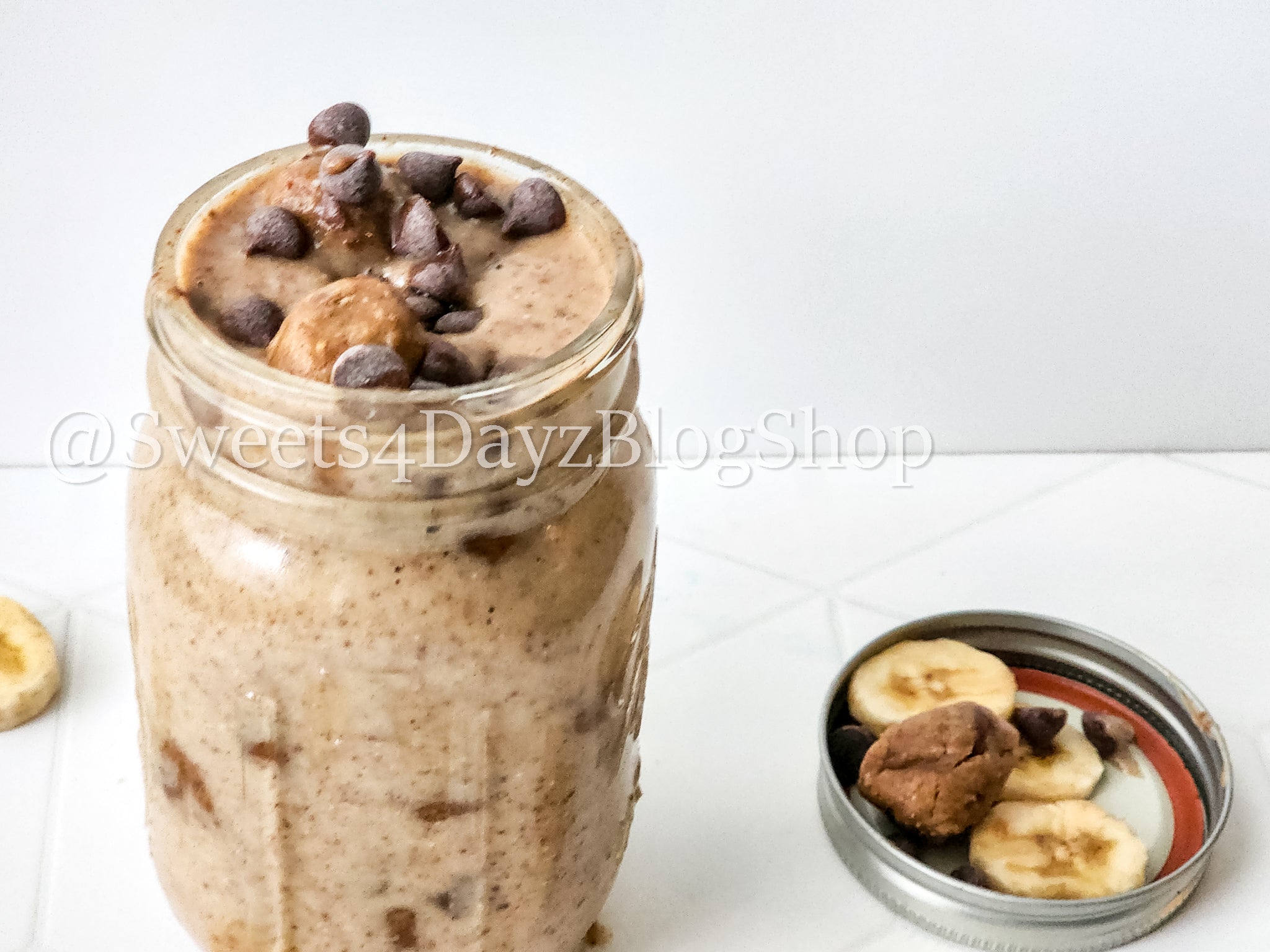 Vegan Chocolate Chip Cookie Dough Shake on Rhombus