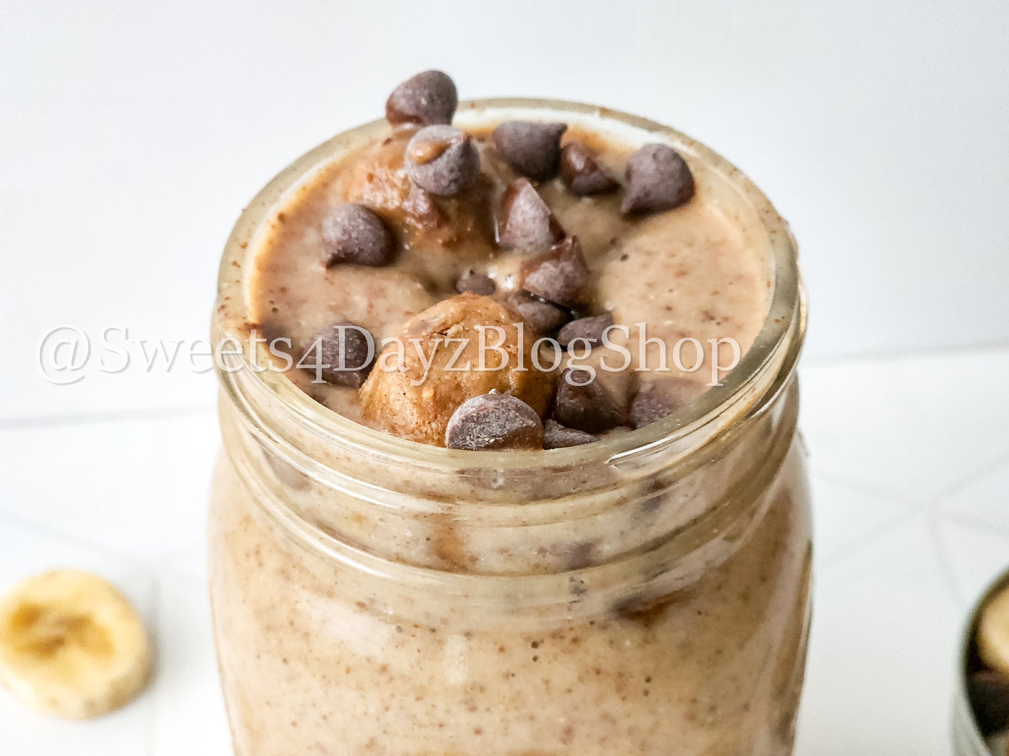 Vegan Chocolate Chip Cookie Dough Shake on Rhombus