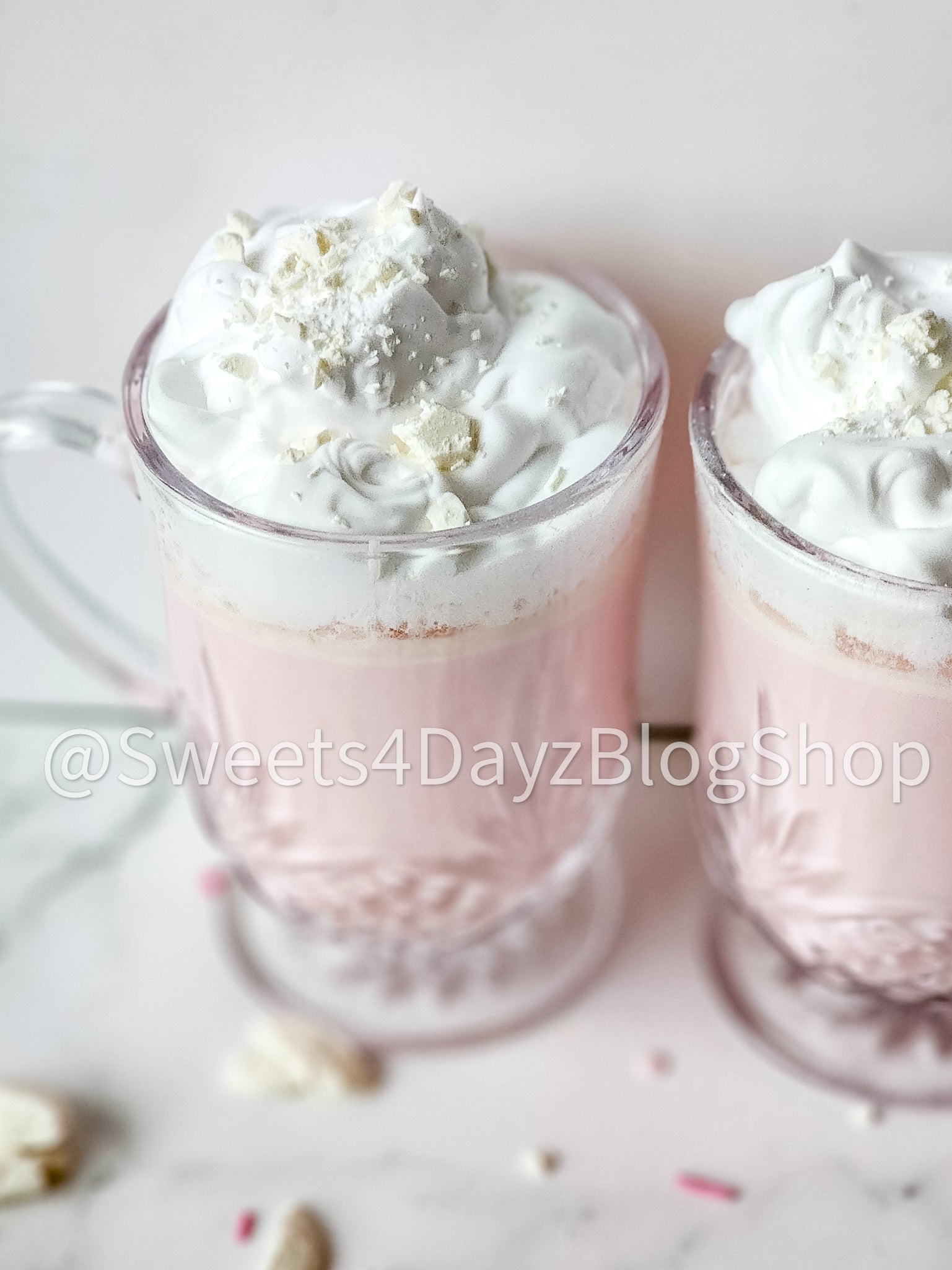 White Hot Chocolate on Marble