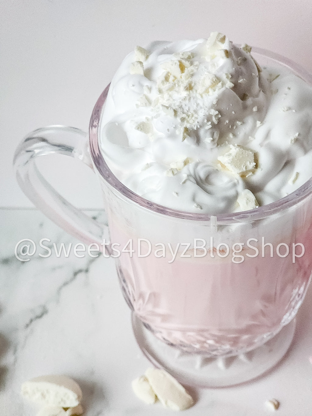 White Hot Chocolate on Marble
