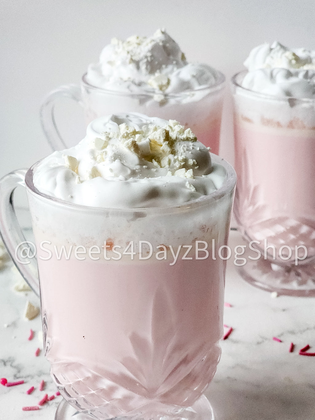 White Hot Chocolate on Marble