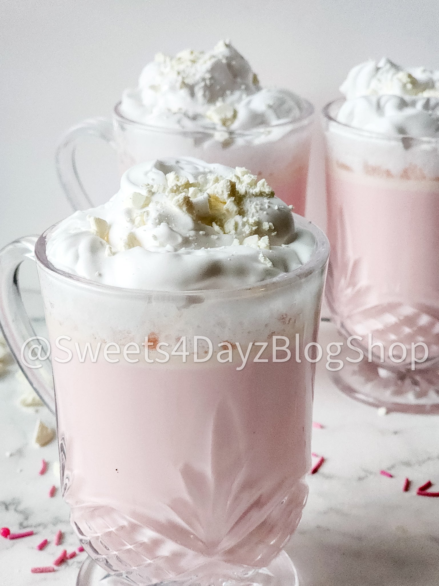 White Hot Chocolate on Marble