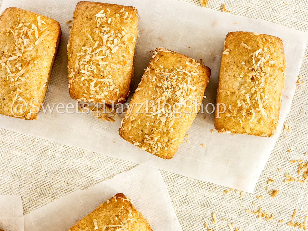 Coconut Rum Bread on Linen