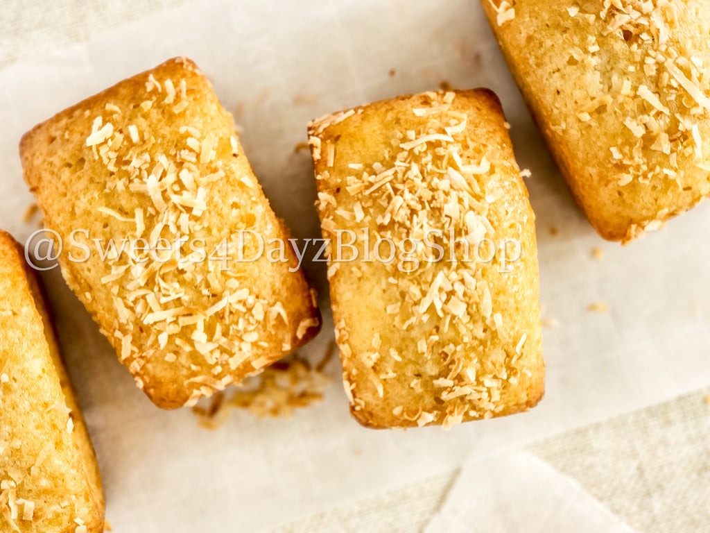 Coconut Rum Bread on Linen