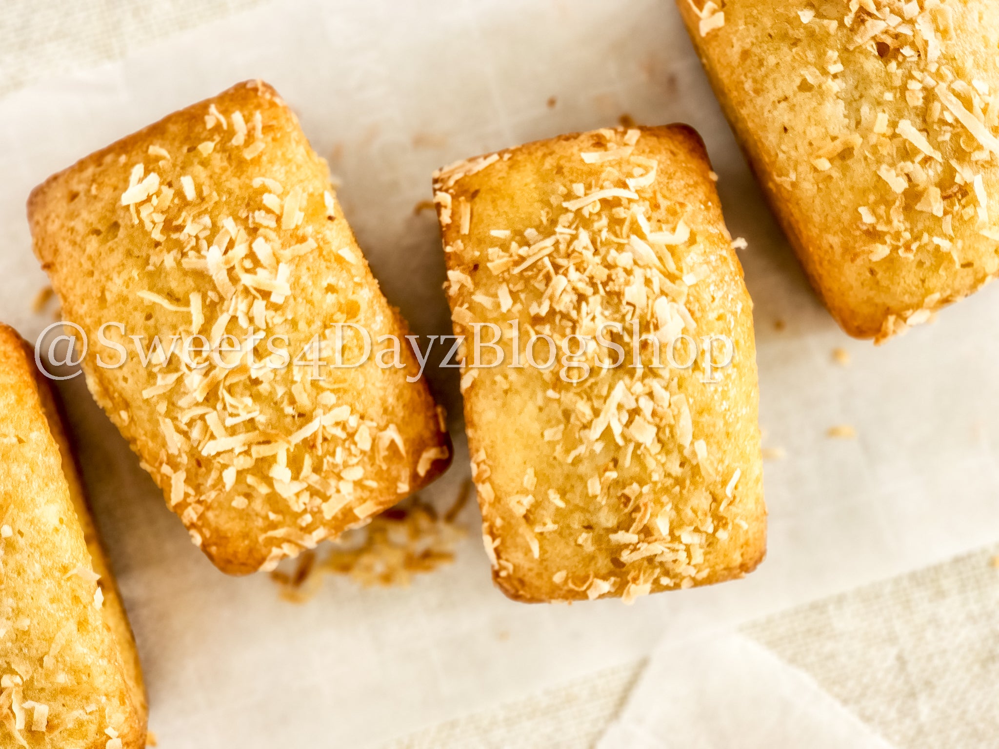 Coconut Rum Bread on Linen