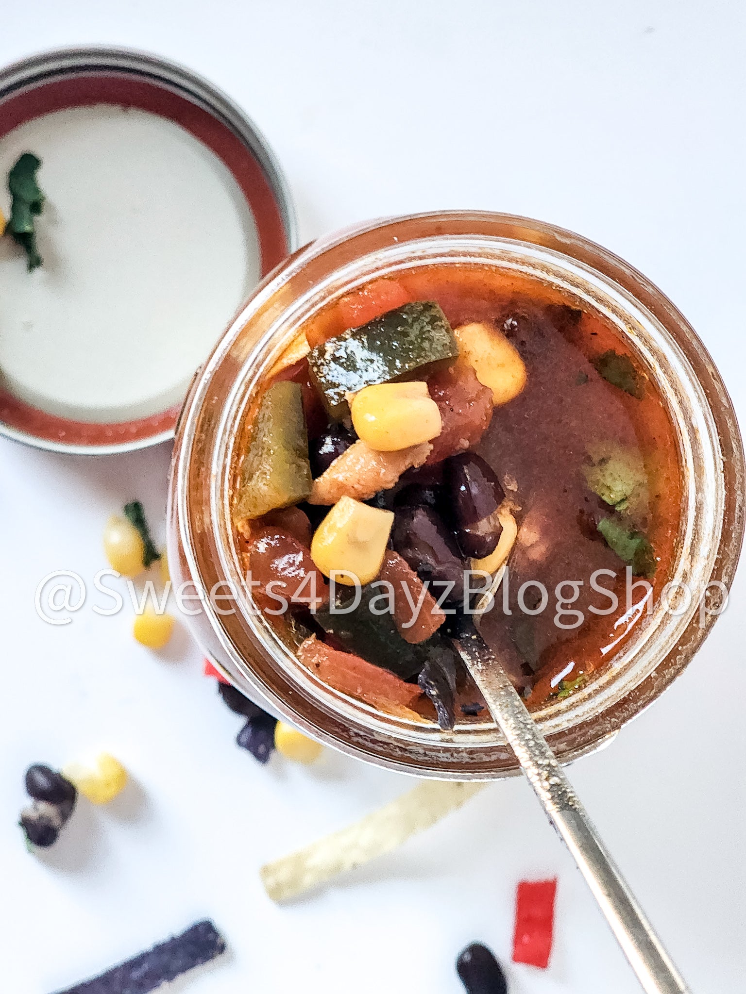 Copycat Panera Chicken Tortilla Soup on White