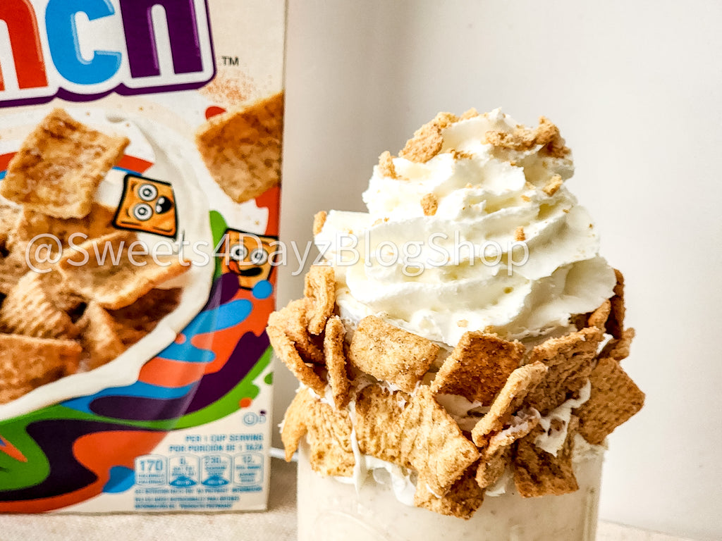 Cinnamon Toast Crunch Milkshake on Linen