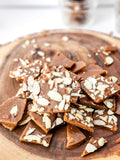 Homemade Almond Toffee on Rhombus