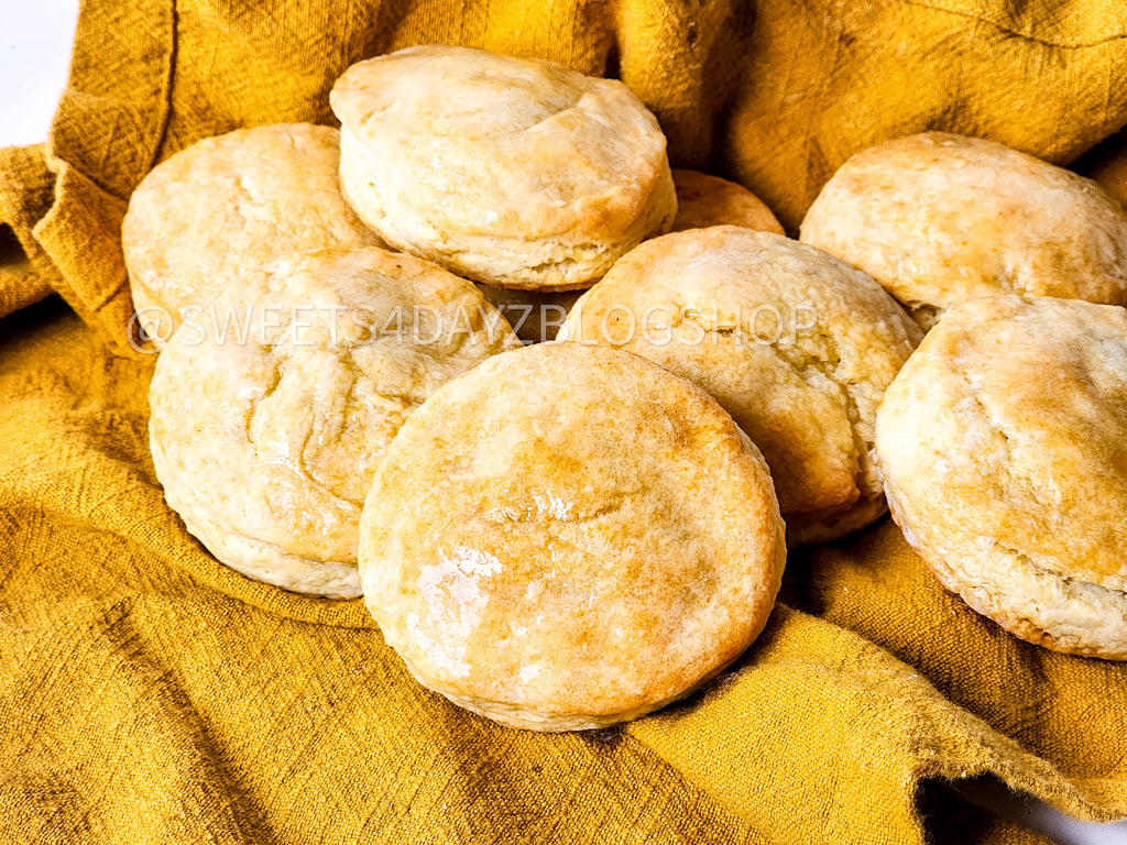 Copycat Popeyes Biscuits on White