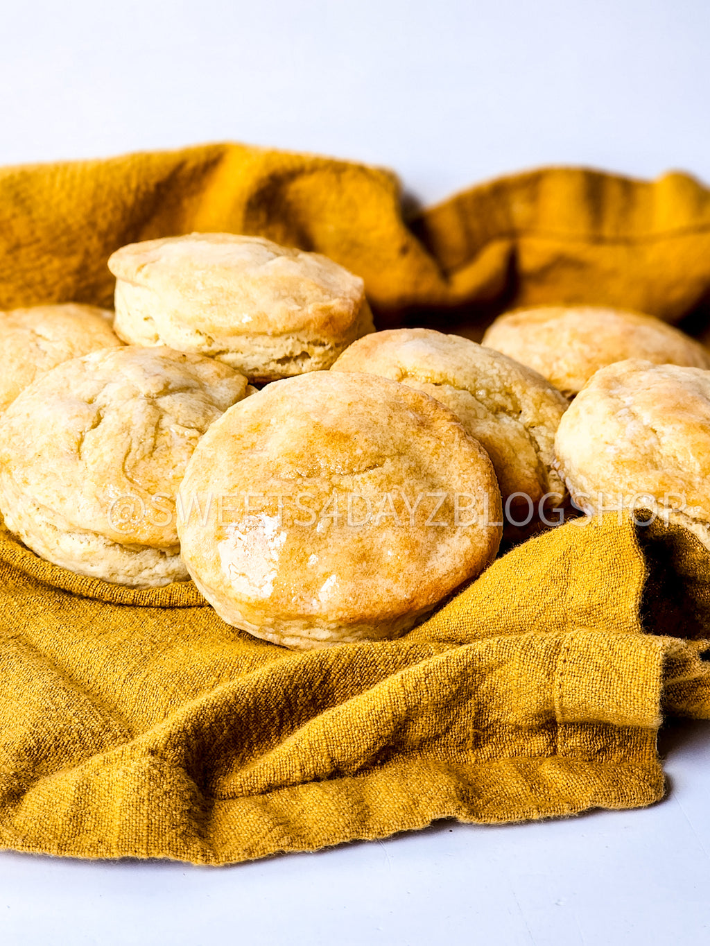 Copycat Popeyes Biscuits on White