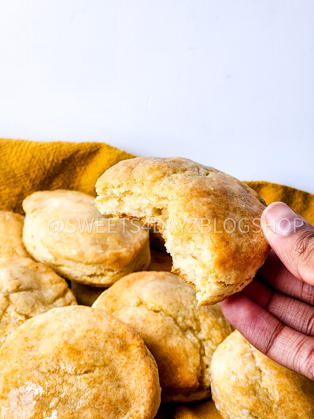 Copycat Popeyes Biscuits on White