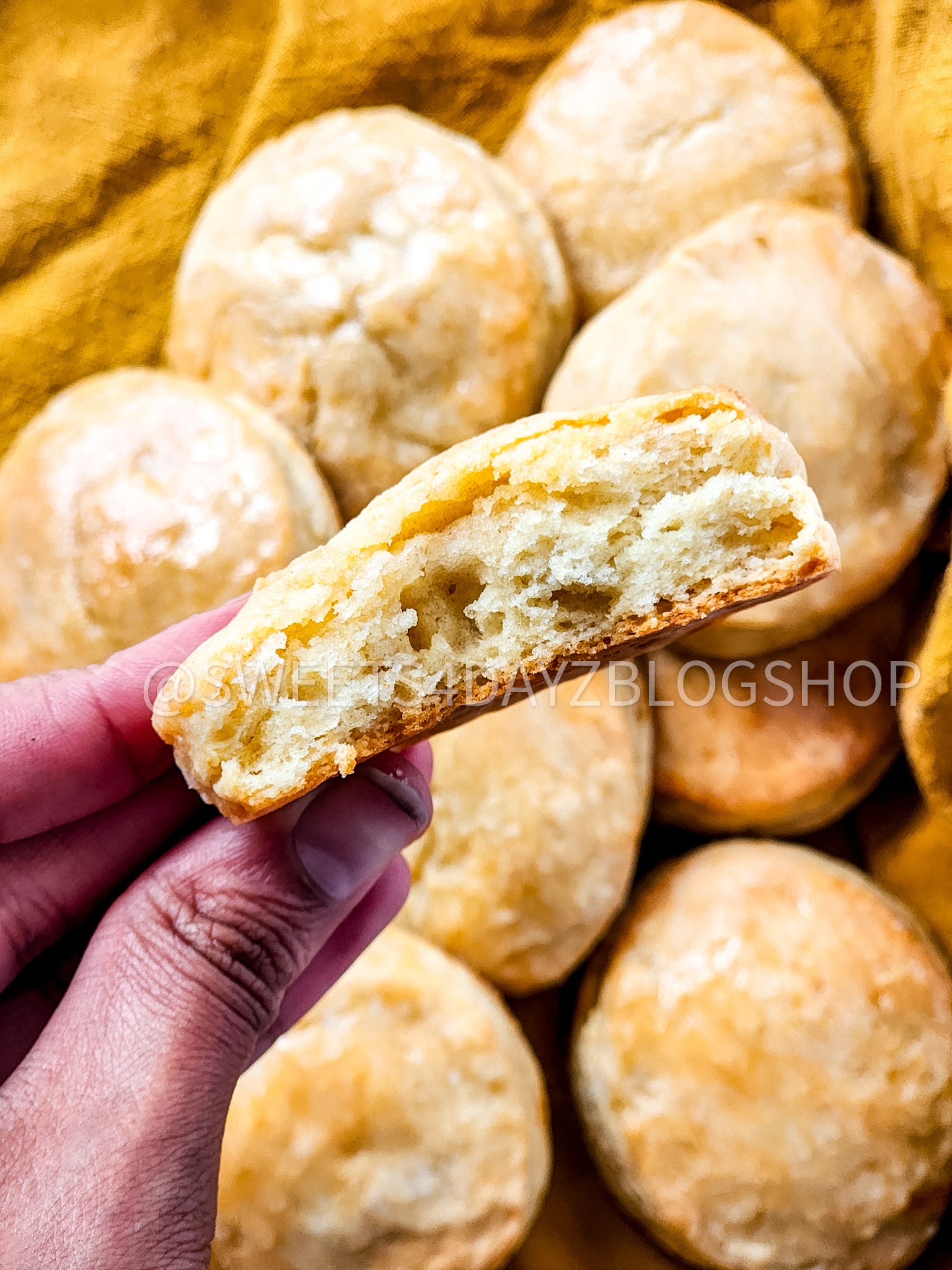 Copycat Popeyes Biscuits on White