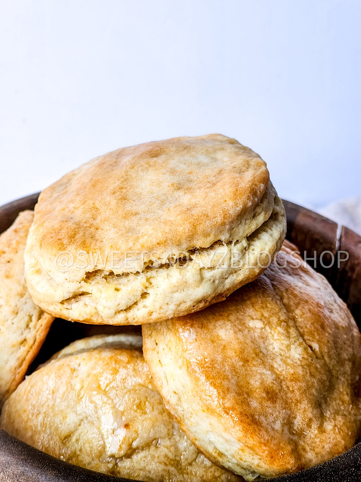 Copycat Popeyes Biscuits on Linen