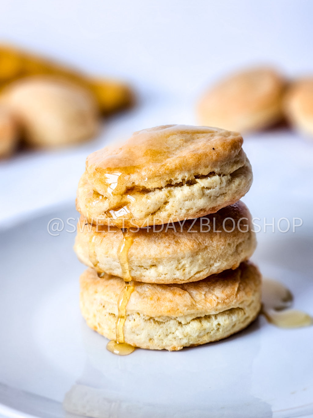 Copycat Popeyes Biscuits on Marble