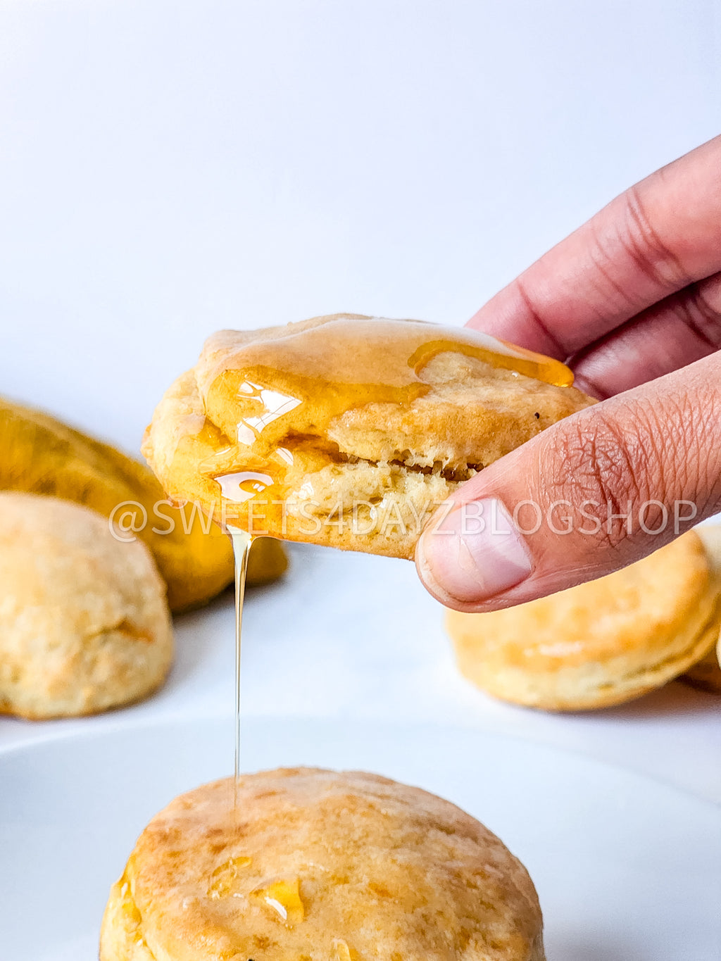 Copycat Popeyes Biscuits on Marble