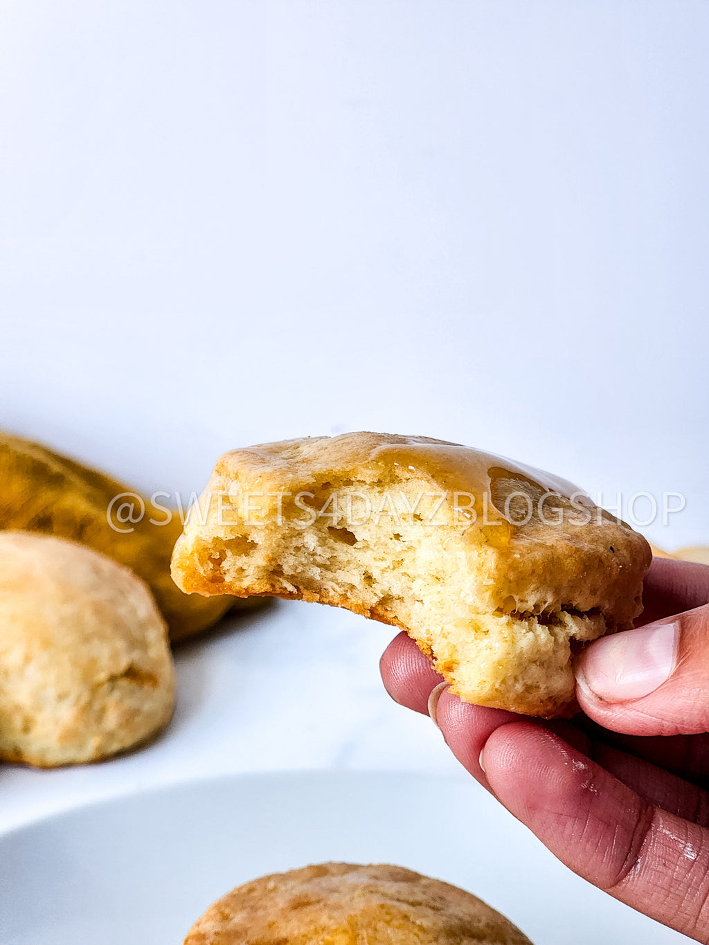Copycat Popeyes Biscuits on Marble