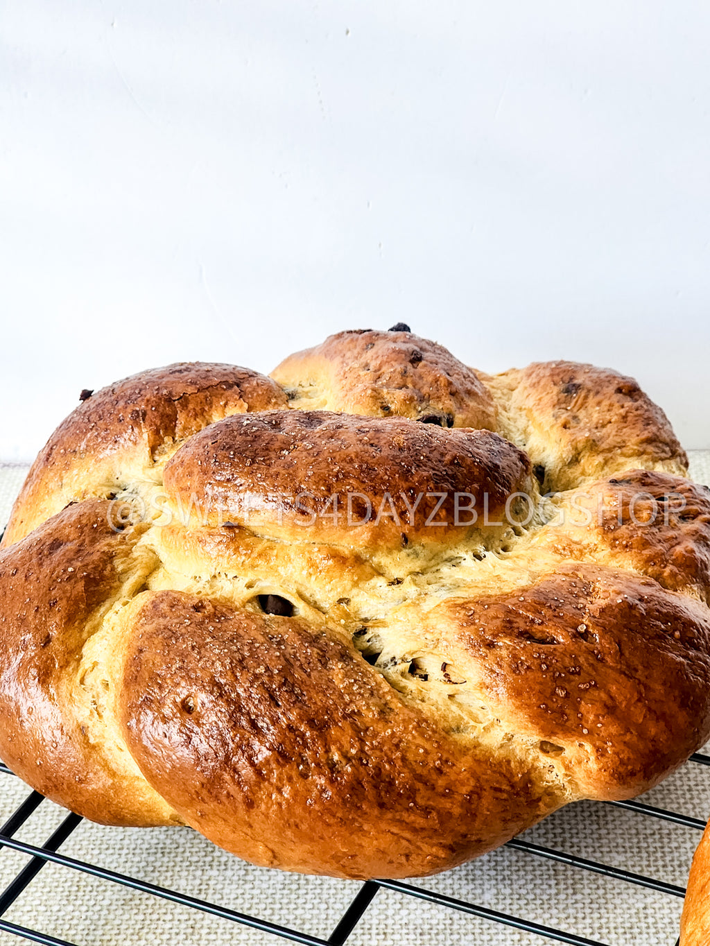 Chocolate Brioche Bread on Linen