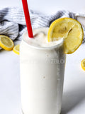 Copycat Chick Fil A Frosted Lemonade on White