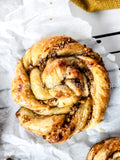 Baklava Pastry Rolls on White