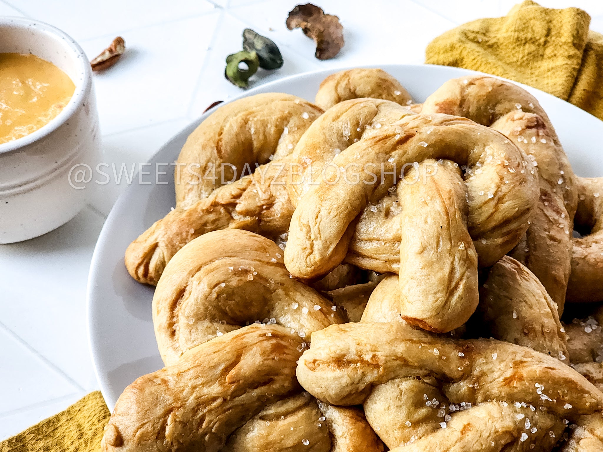 Homemade Soft Pretzels on Rhombus