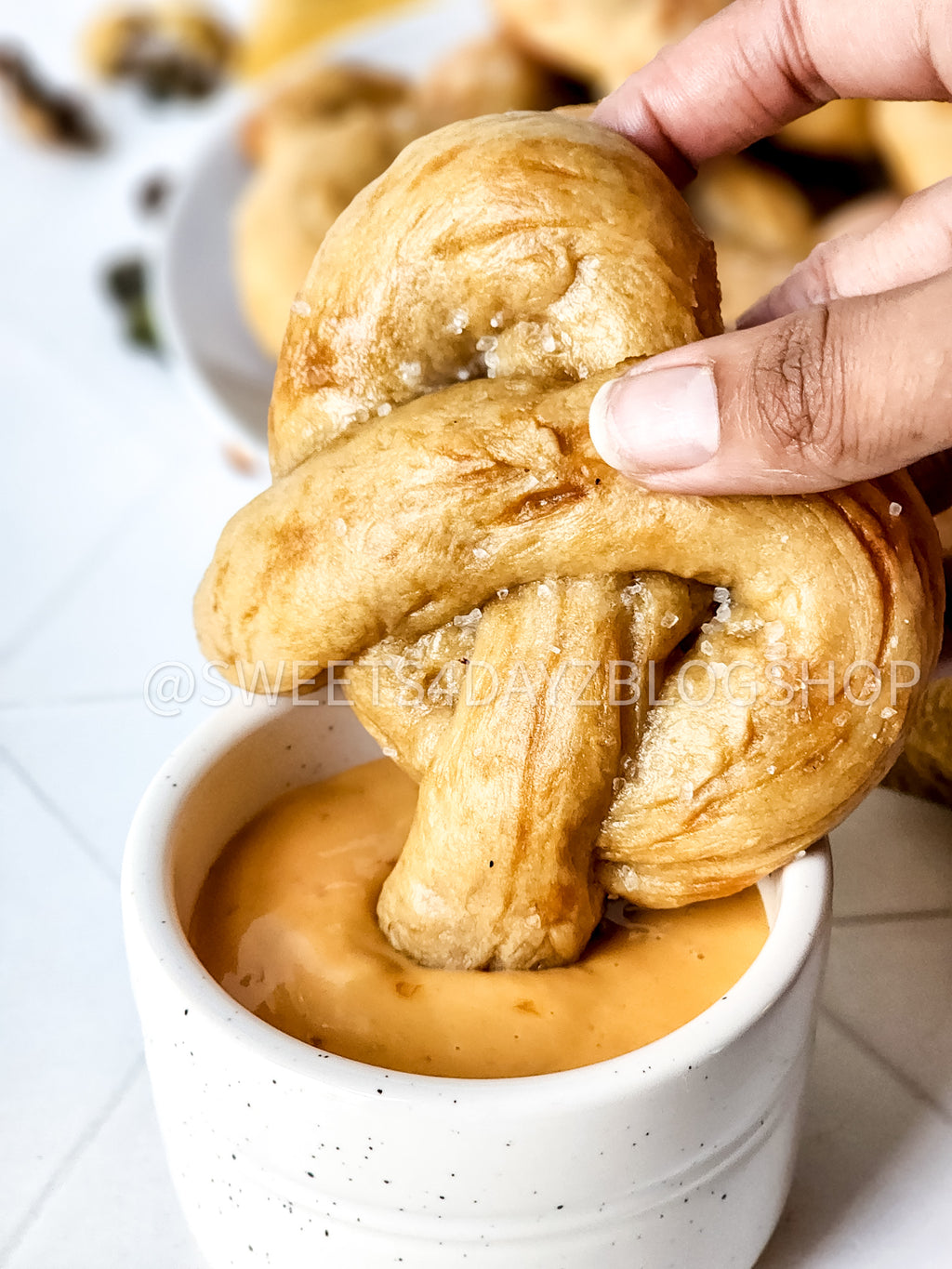 Homemade Soft Pretzels on Rhombus