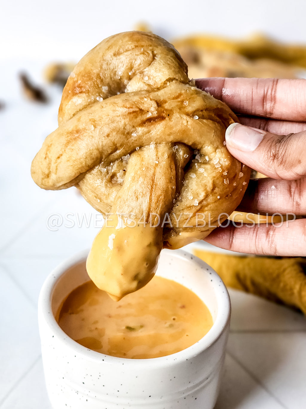 Homemade Soft Pretzels on Rhombus