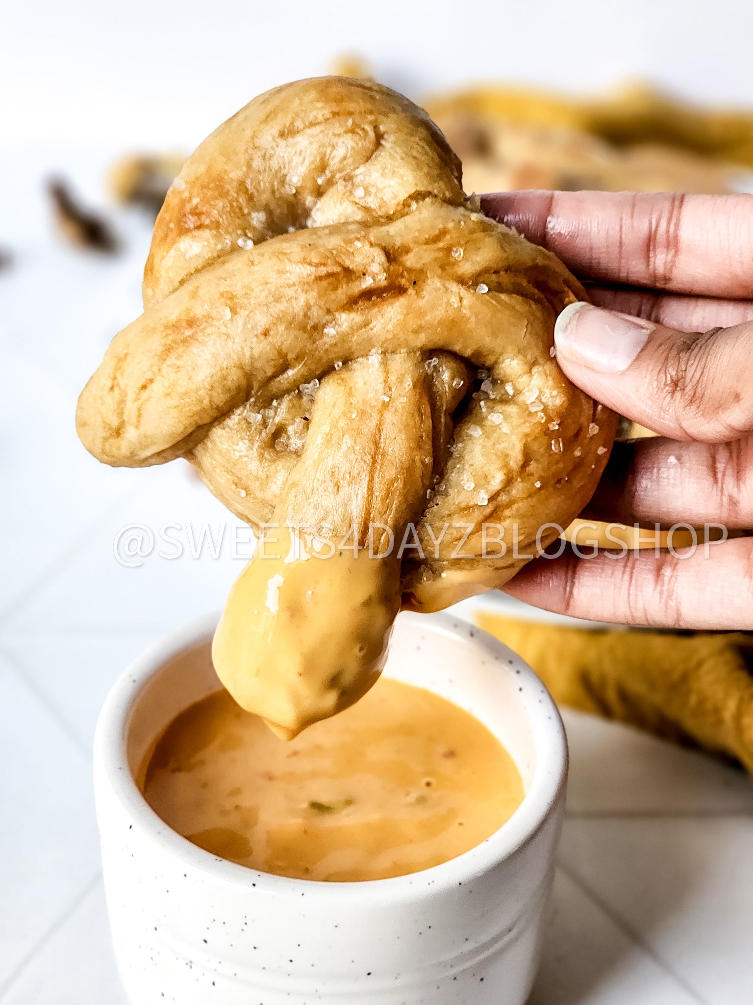 Homemade Soft Pretzels on Rhombus