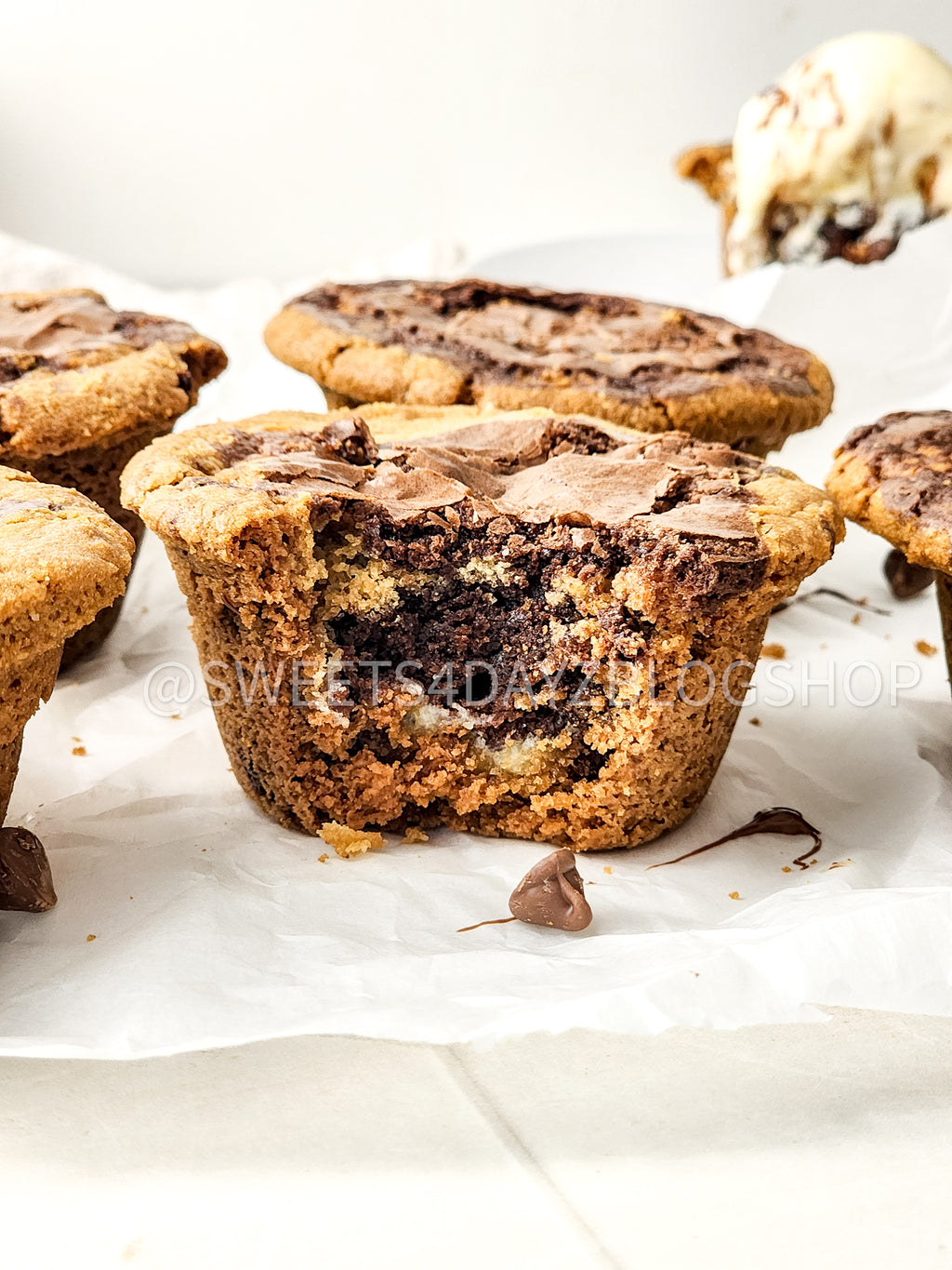 Brookie Cheesecake Cups on Rhombus