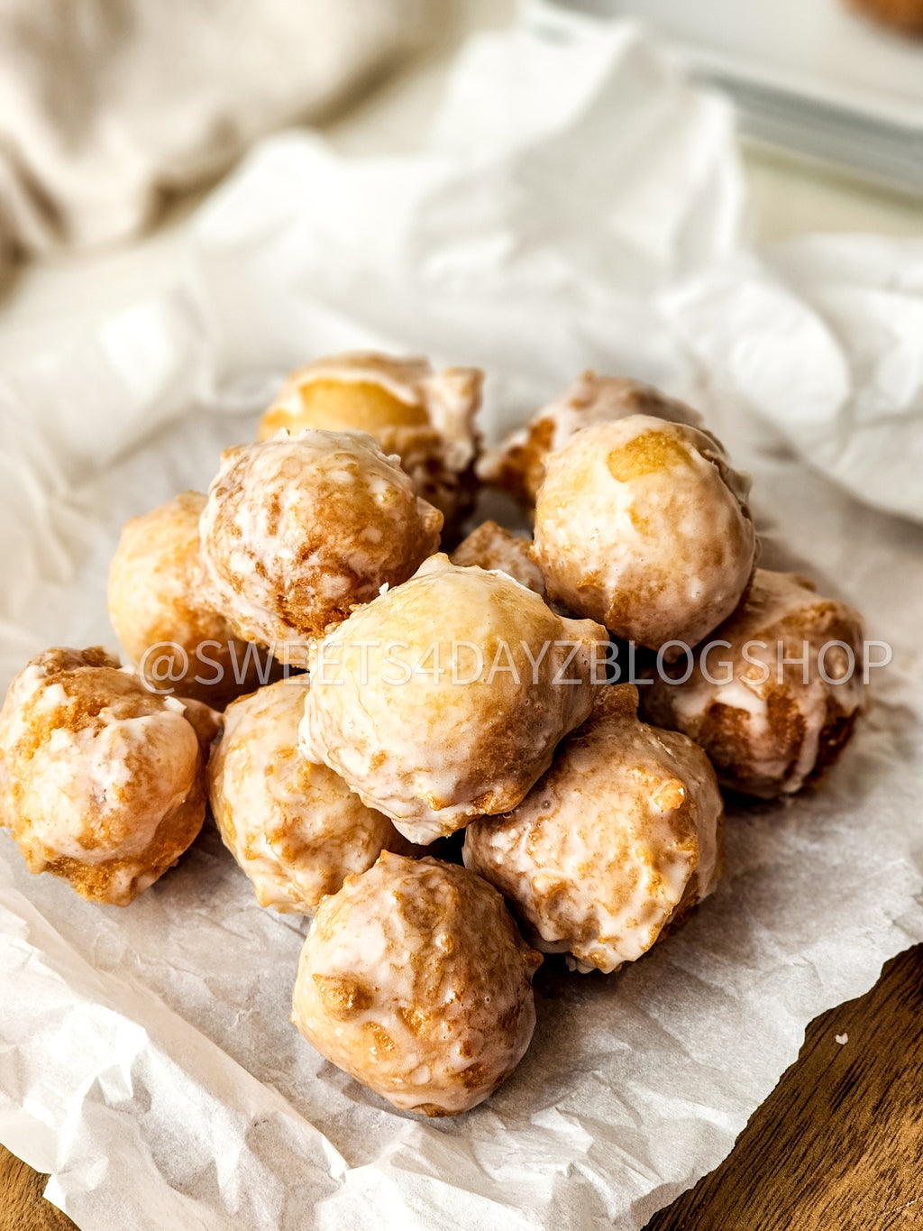 Copycat Dunkin Glazed Munchkins on Rhombus