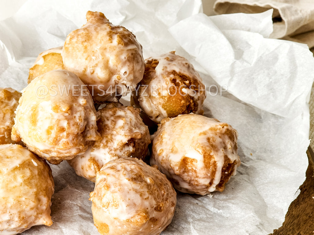 Copycat Dunkin Glazed Munchkins on Linen