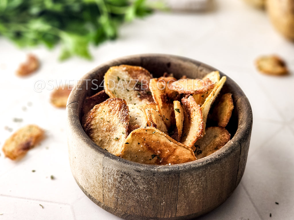 Homemade Potato Chips on Rhombus