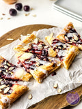 Cherry Almond Pastry on White