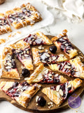 Cherry Almond Pastry on Marble