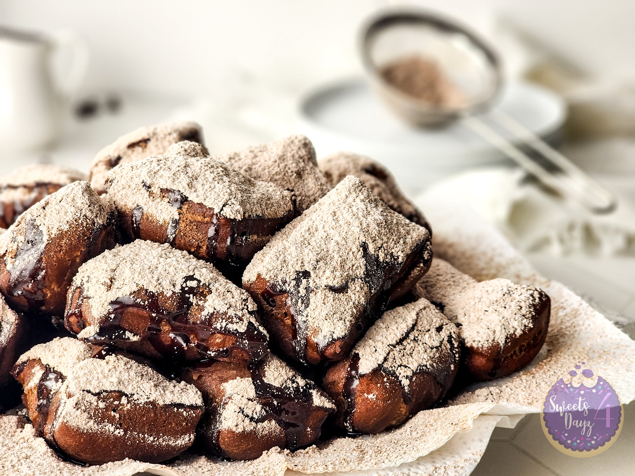 Chocolate Beignets on Rhombus