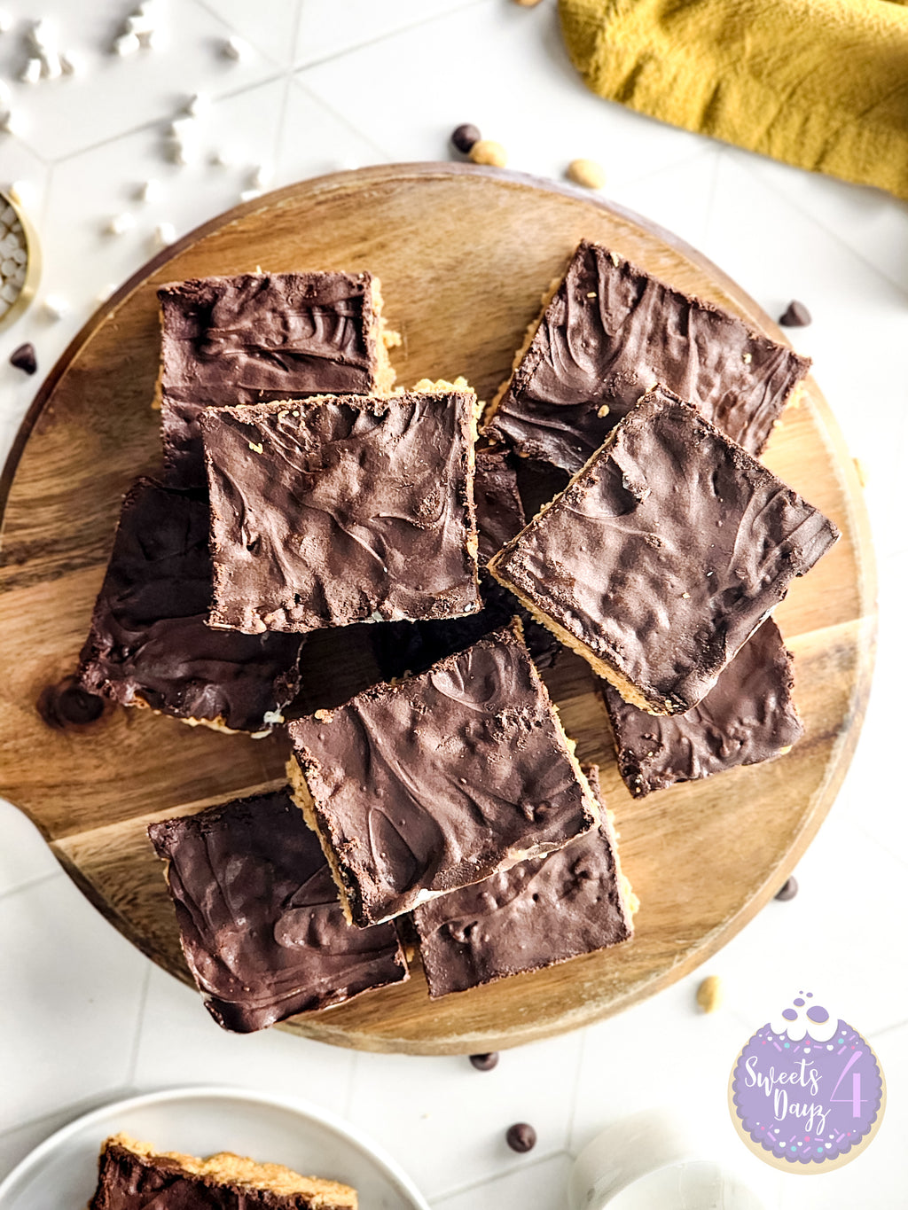 Peanut Butter Chocolate Rice Krispy Treats on Rhombus