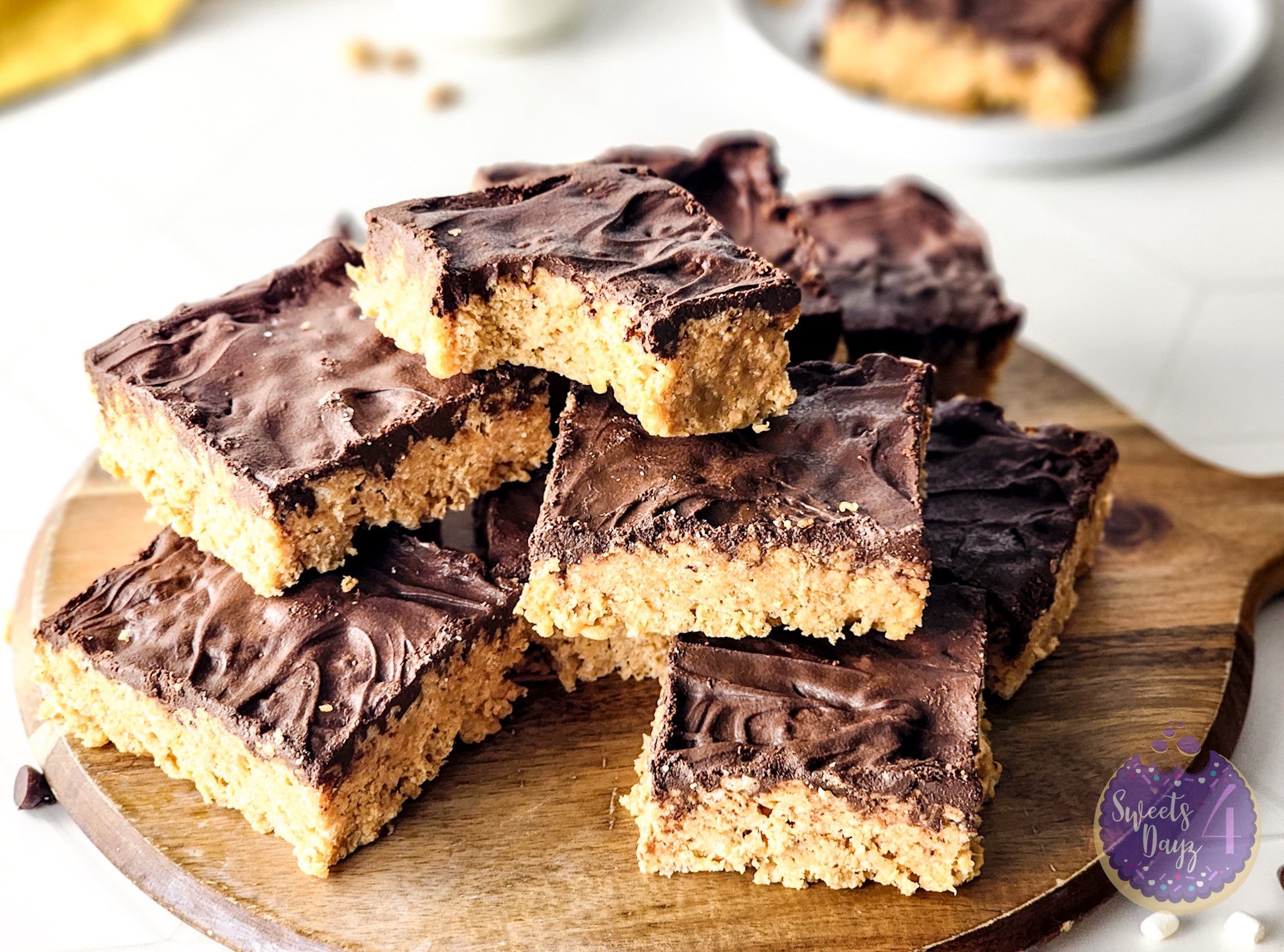 Peanut Butter Chocolate Rice Krispy Treats on Rhombus