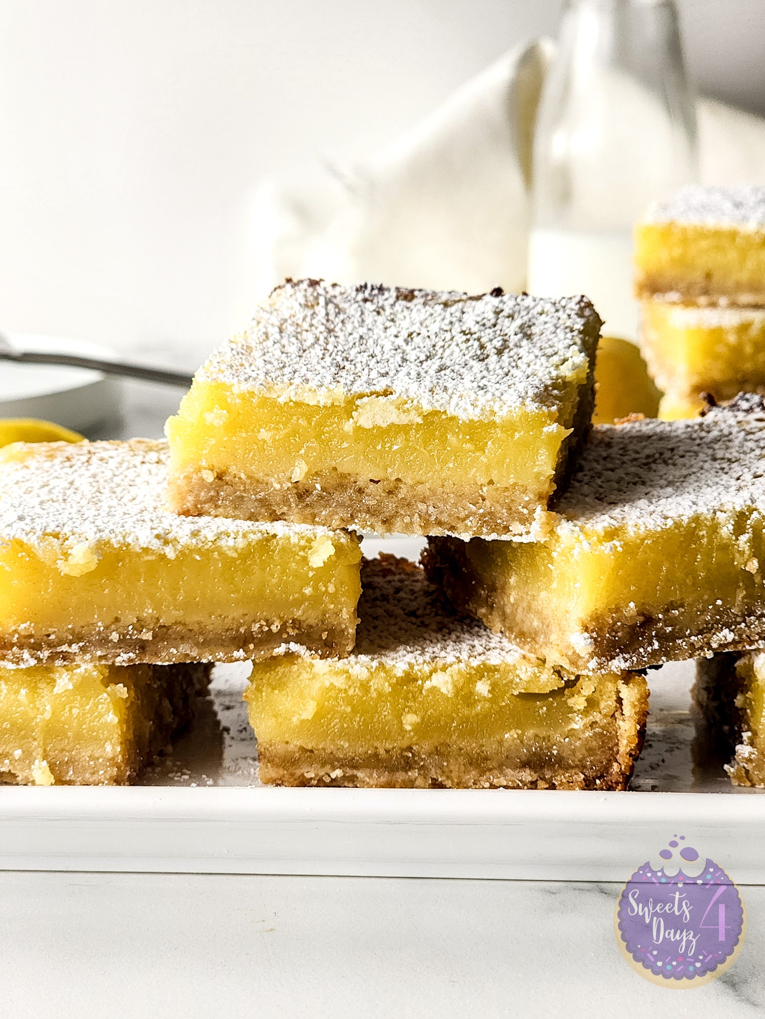 Simple Lemon Bars Gold Marble