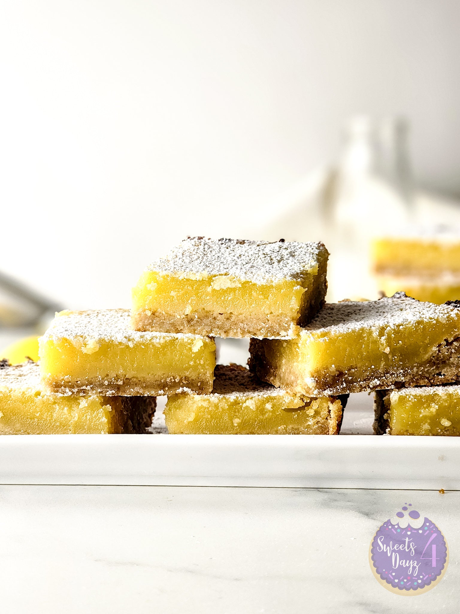 Simple Lemon Bars Gold Marble