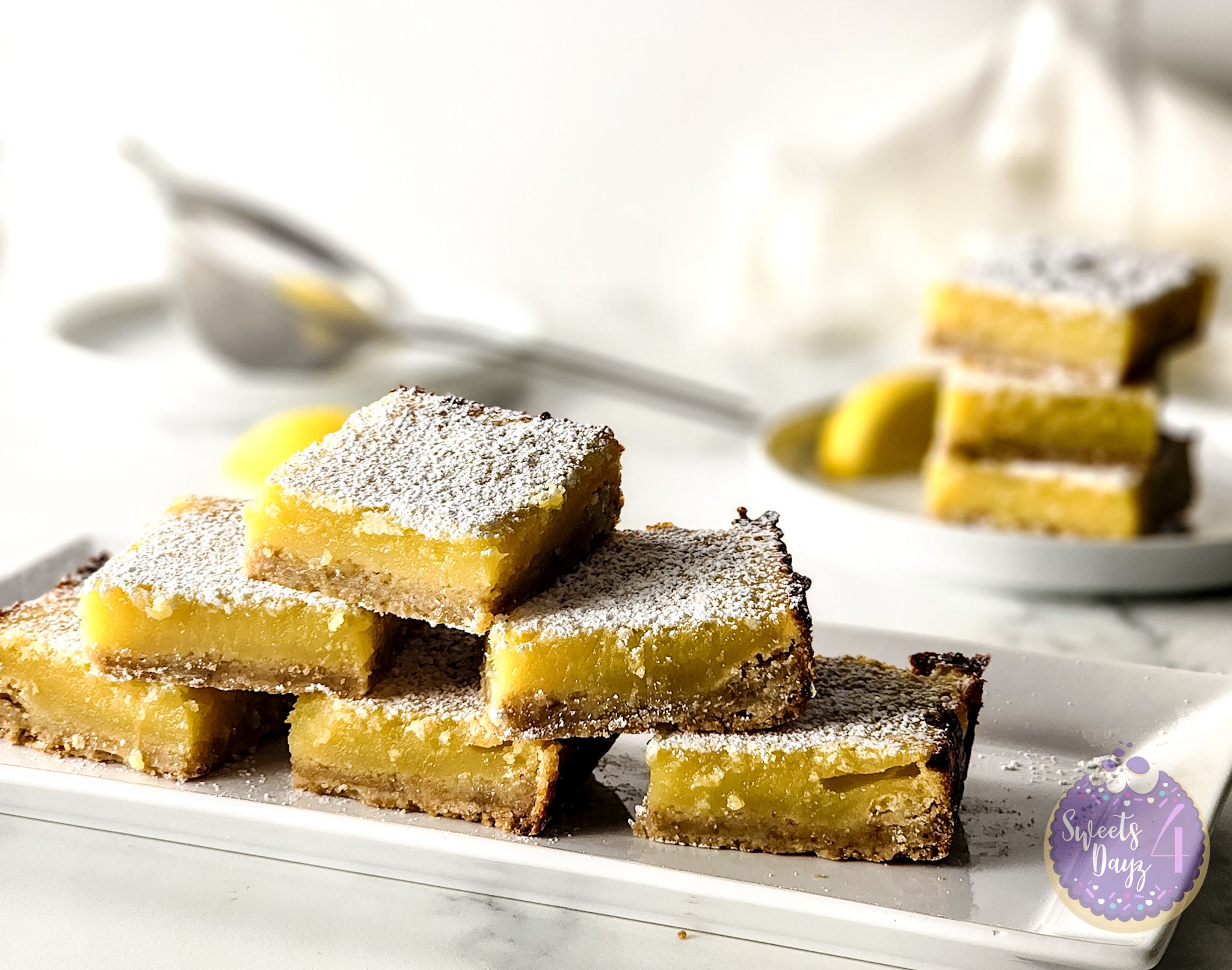 Simple Lemon Bars Gold Marble