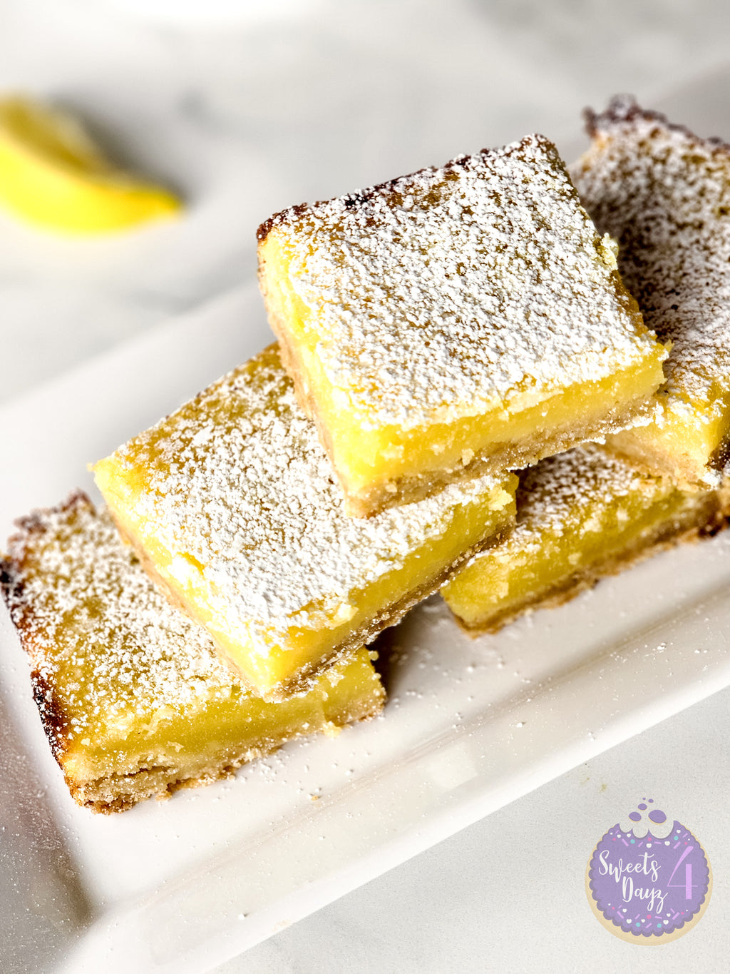 Simple Lemon Bars Gold Marble