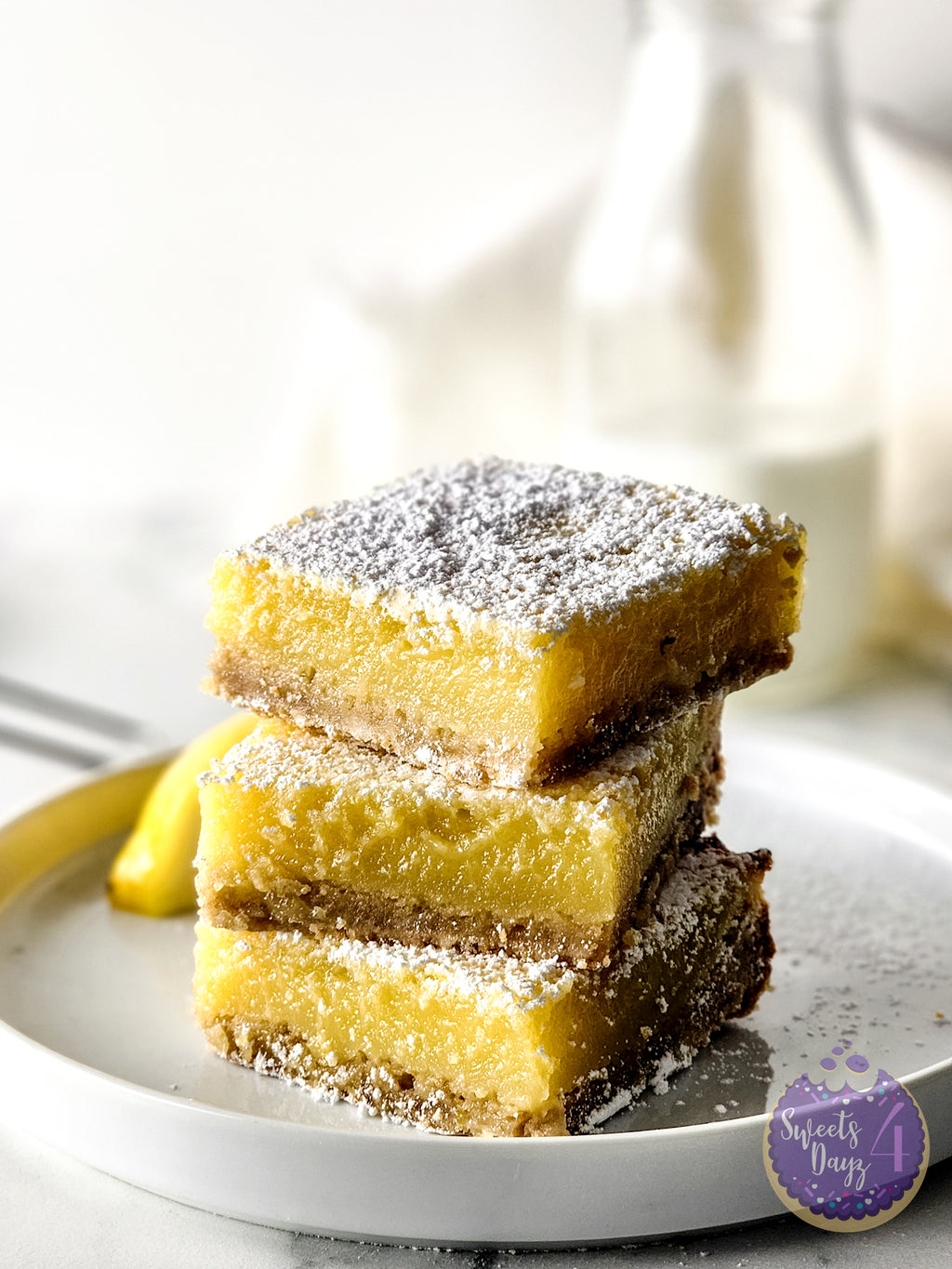 Simple Lemon Bars Gold Marble