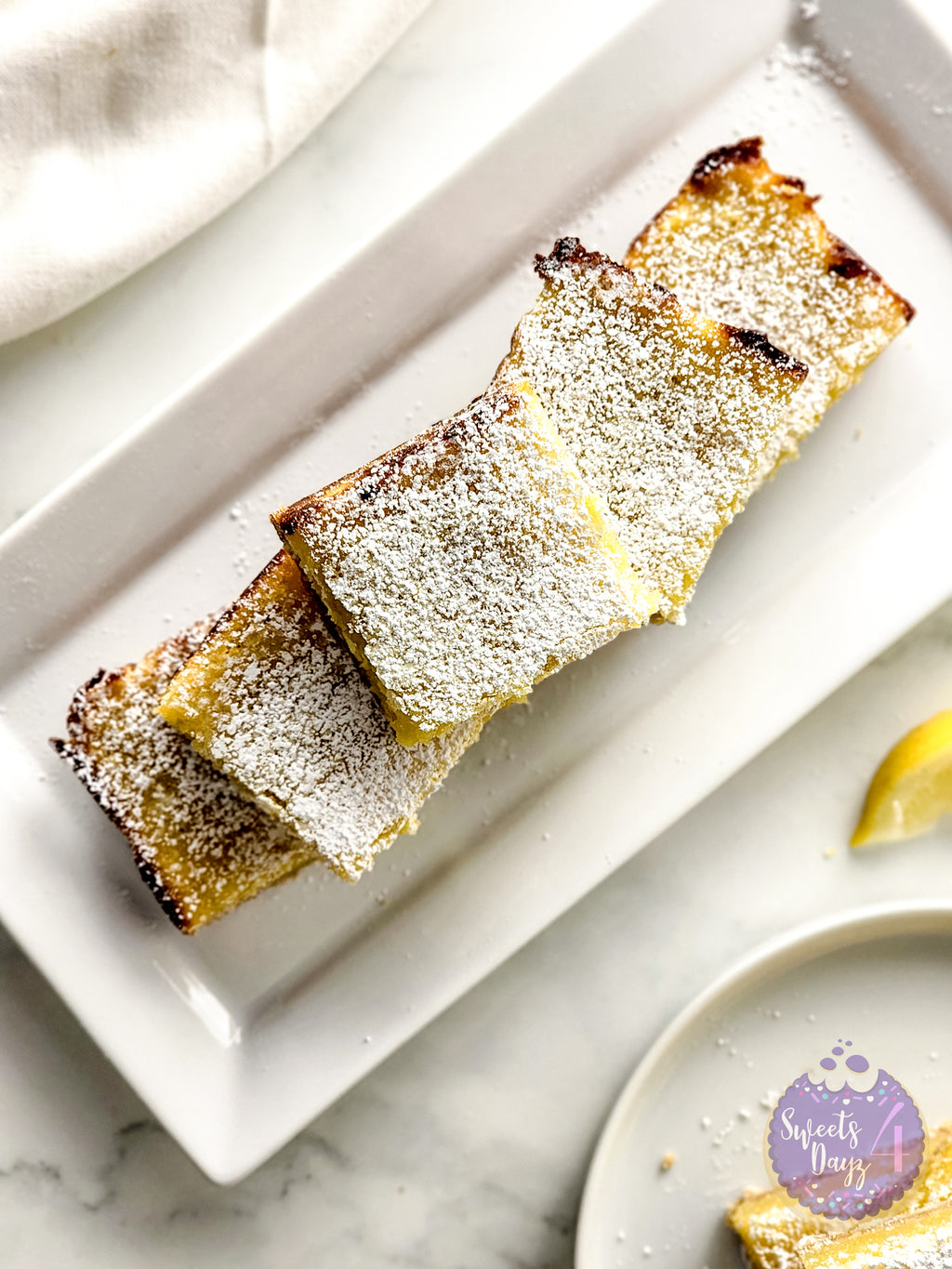Simple Lemon Bars Gold Marble