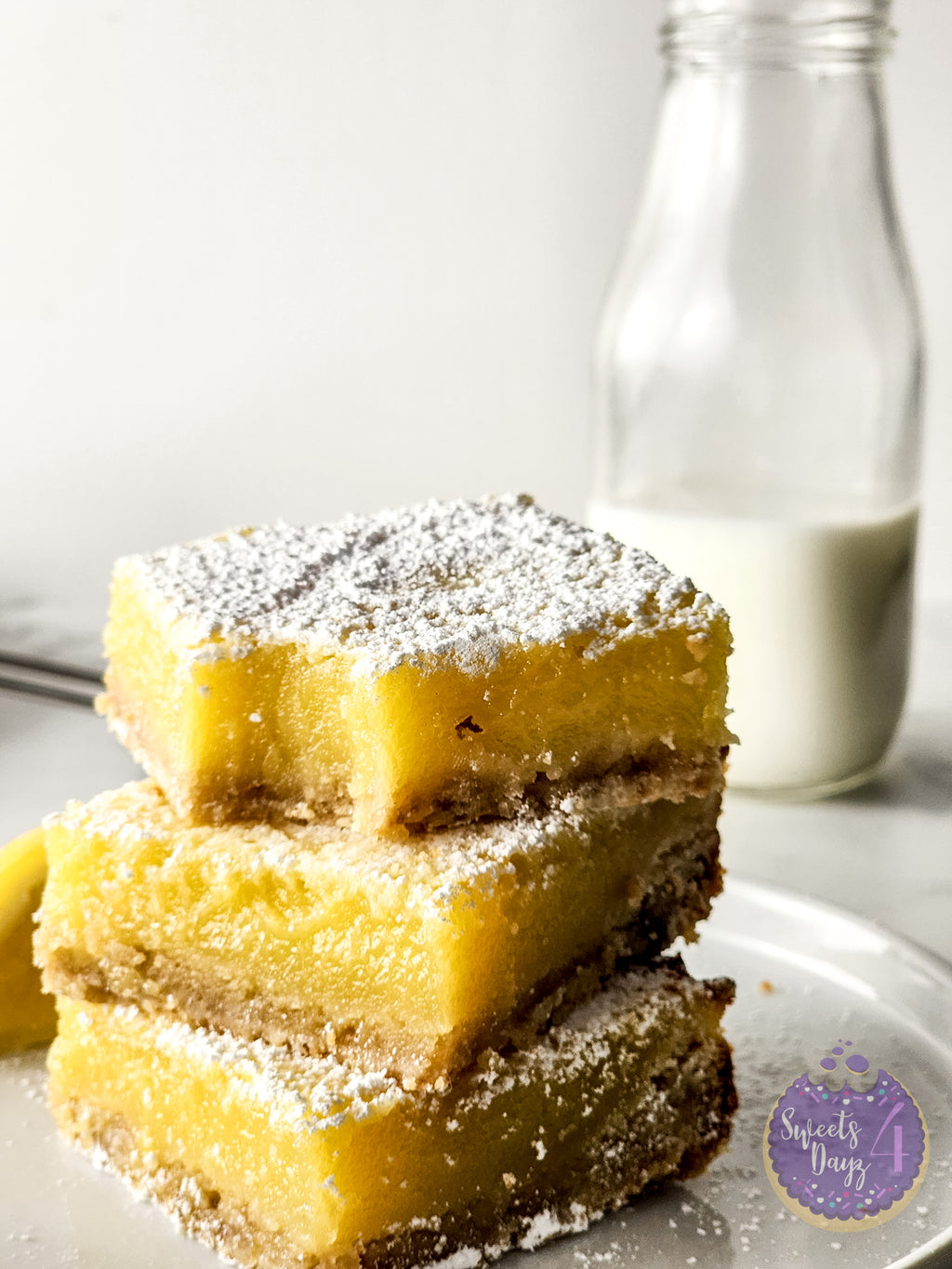 Simple Lemon Bars Gold Marble
