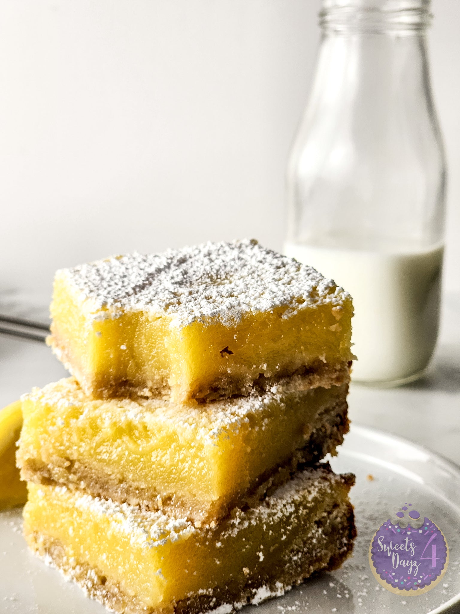 Simple Lemon Bars Gold Marble