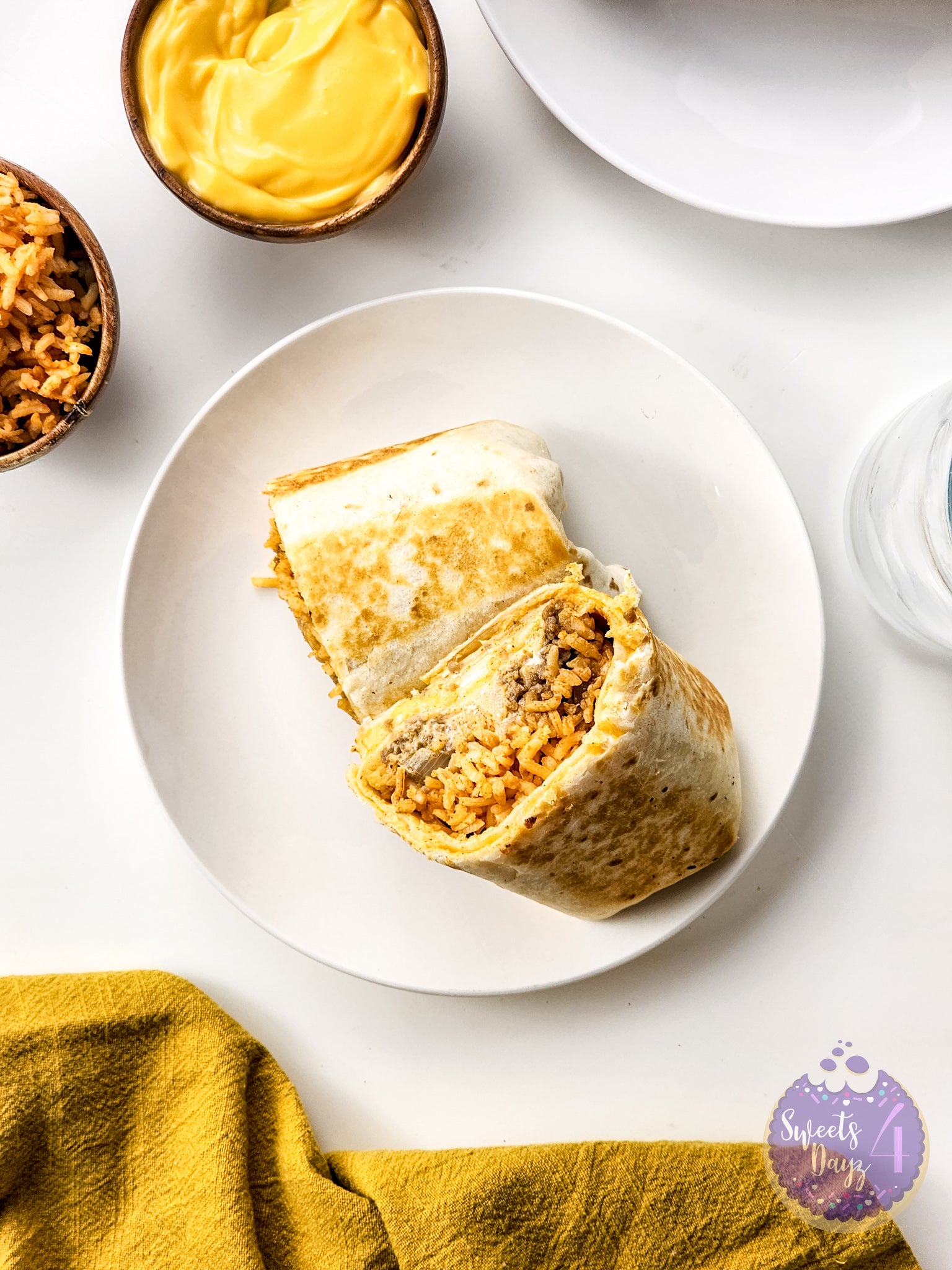 Copycat Taco Bell Quesarito on White