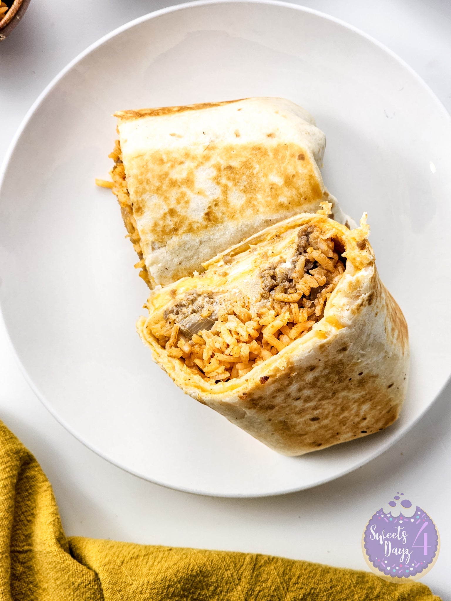 Copycat Taco Bell Quesarito on White