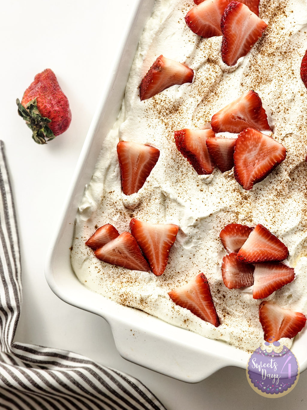 Tres Leches Cake on White